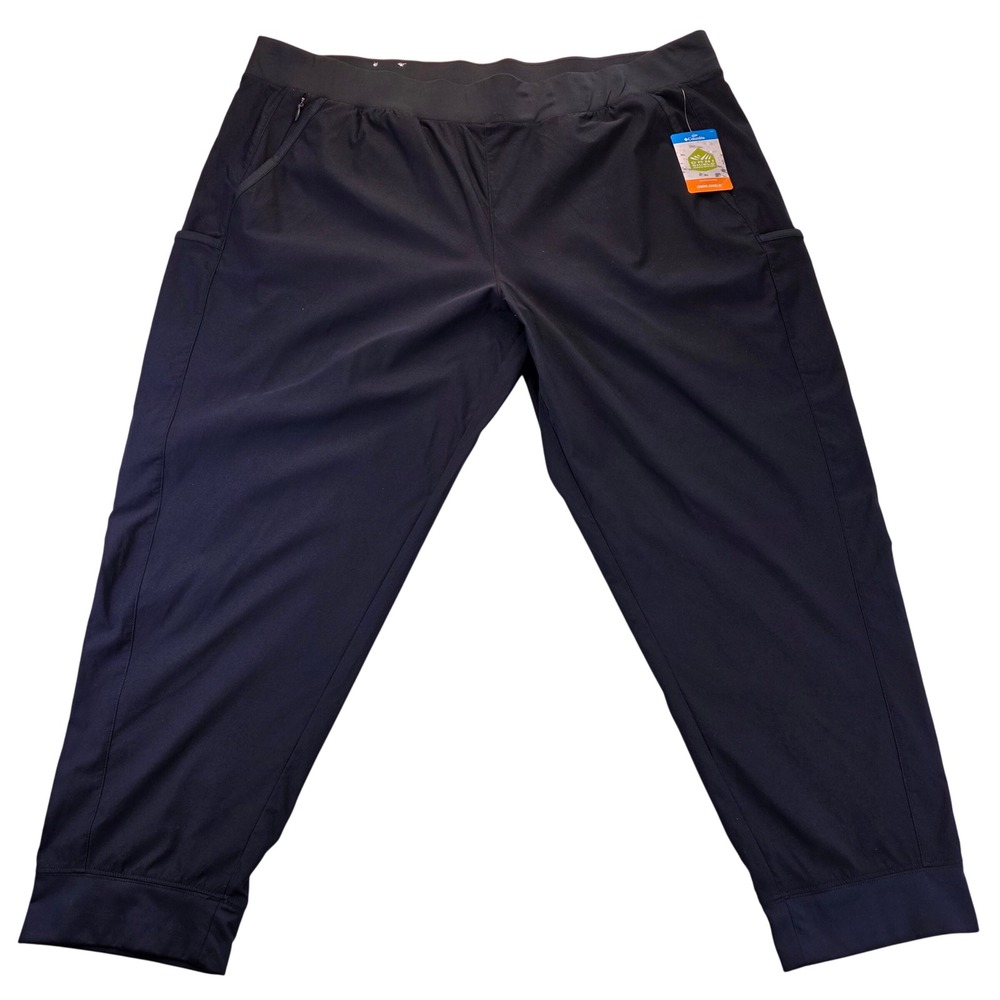 Columbia Womens Leslie Falls Jogger II Black Omni-Shield Pants 3X AW0402-010 NWT